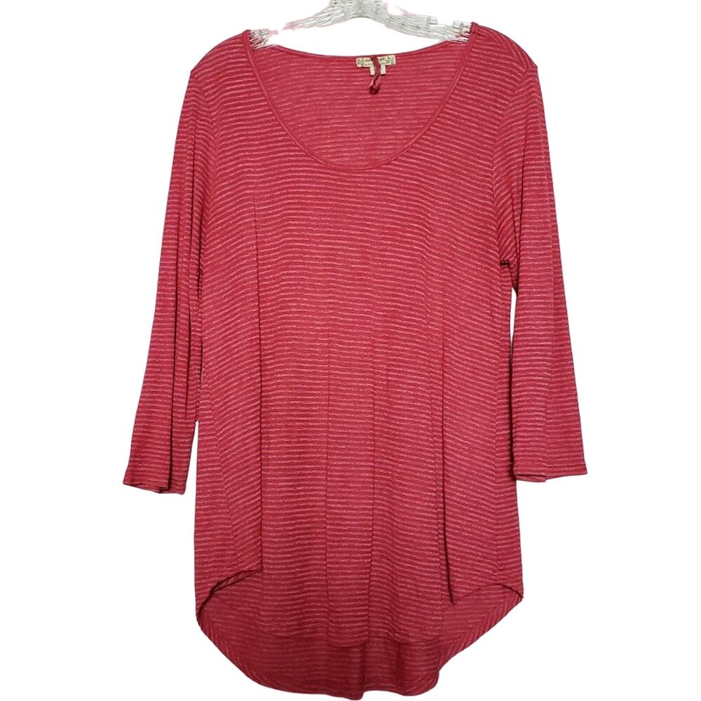 NWOT! Energe Ribbed Burnout Pullover / Shirt - L